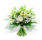 White Lily Rose Funeral Bouquet